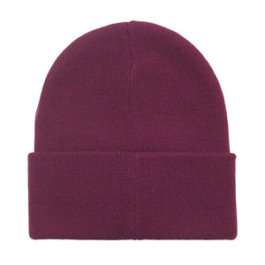 Icon Patch Cuff Beanie Beetroot - Cappellino in Maglia Viola 100030198 BET OBEY 