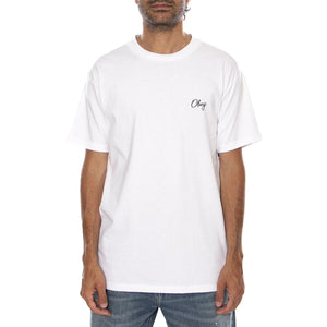 OBEY PAPER ROSE TEE WHITE - Maglietta Girocollo Uomo Bianca 165264300 WHT OBEY 
