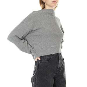 Salina Nero Diamante - Top Maniche Lunghe Donna Nero / Multi 221SD64002-229013-01  ALESSIA SANTI 