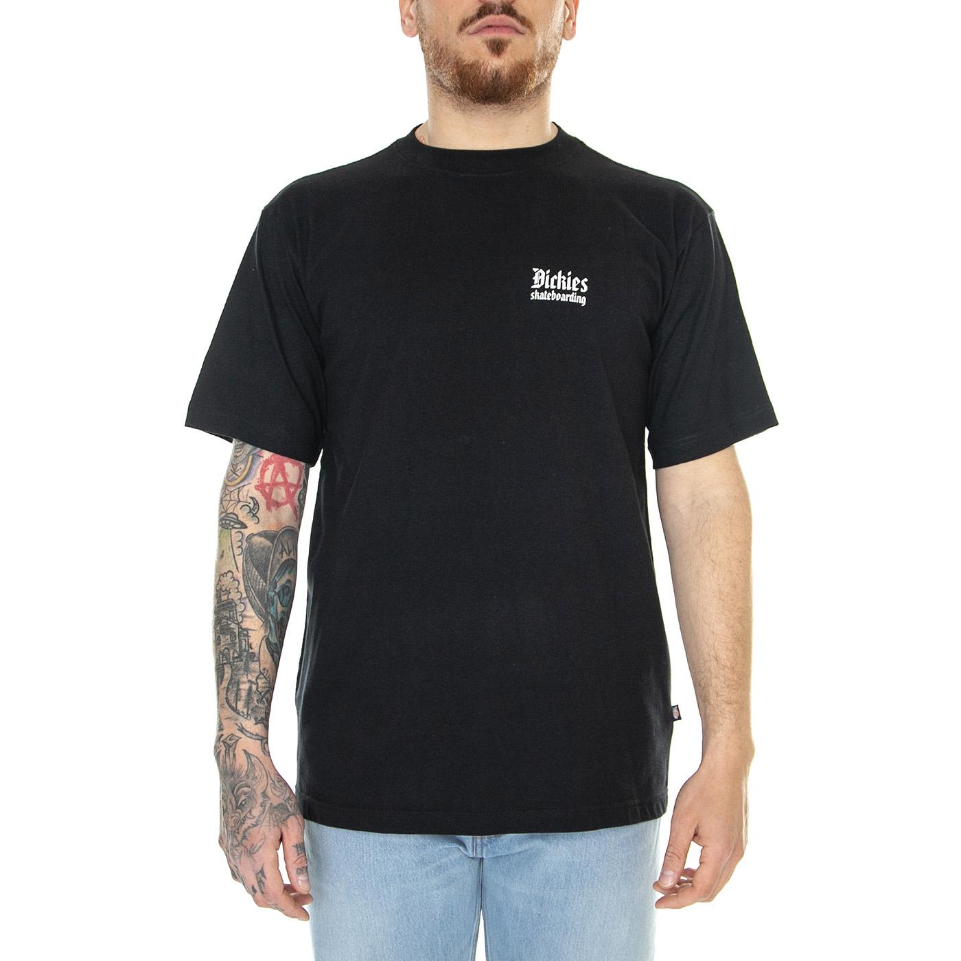 DICKIES Skate Tee Black - Maglietta Girocollo Uomo Nera DK0A4YAKBLK1  DICKIES 