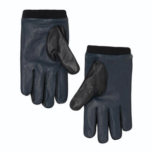 Motor Leather Gloves Black / Navy - Guanti Edwin Neri I034097.2L4.00. . EDWIN 