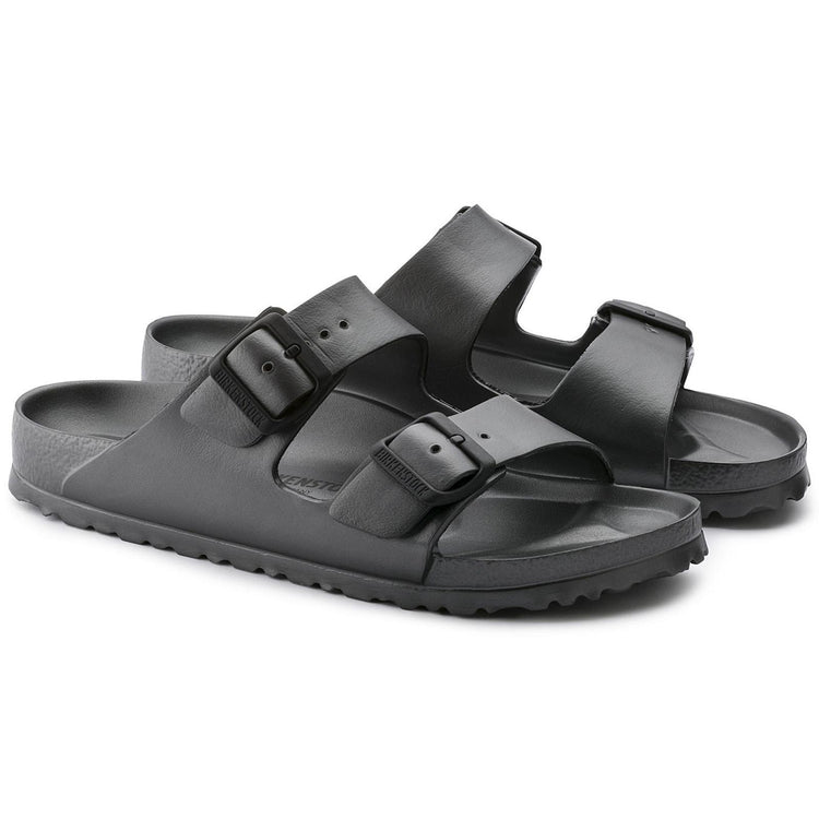Womens Arizona Eva Sandals  - Metallic Anthracite - Sandali Donna Grigi - Calzata Stretta 1001498  BIRKENSTOCK 