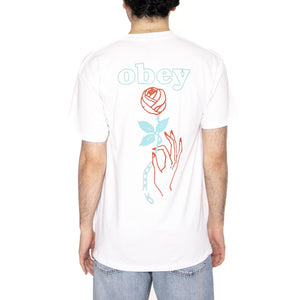 Obey Spring Forth Tee White - Maglietta Girocollo Uomo Bianca 165263945-WHT  OBEY 
