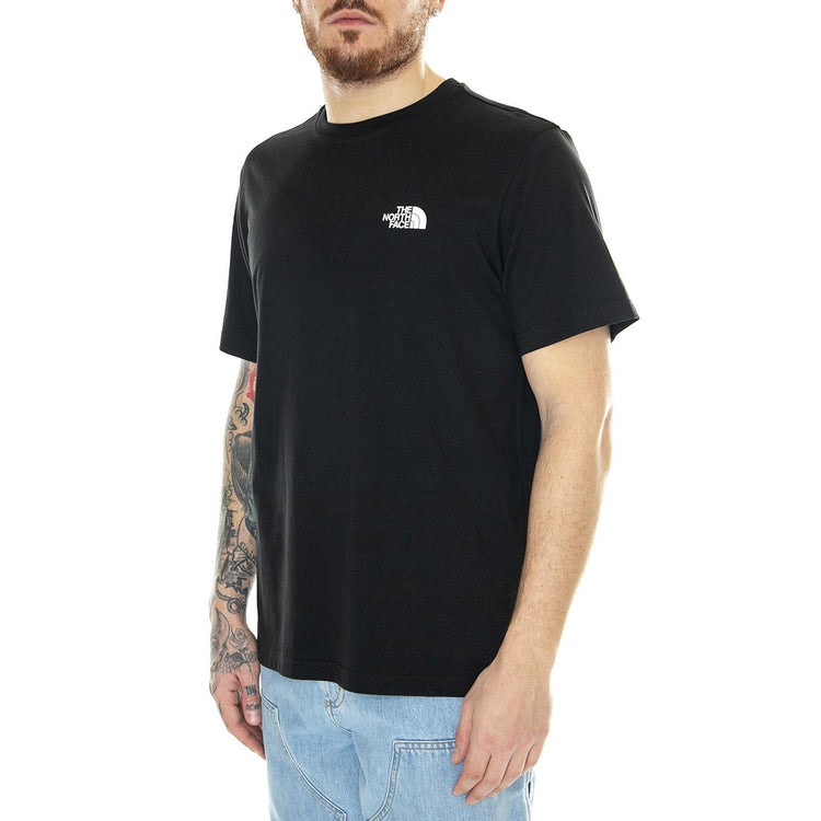 M S/S Simple Dome Tee Black - Maglietta Girocollo Uomo Nera NF0A87NGJK31  THE NORTH FACE 