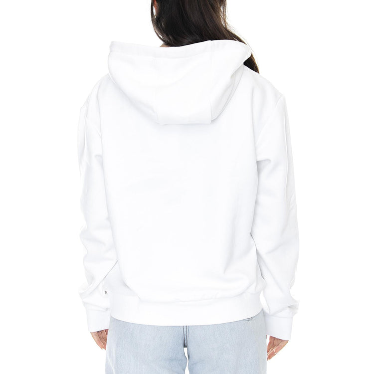 Small Signature Hoodie - White - Felpa con Cappuccio Donna Bianca KRCKKWQ32004WHT  KARL KANI 