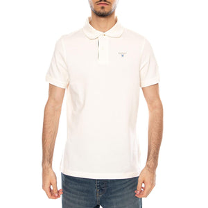 TARTAN PIQUE POLO WHISPER WHITE / CLASSIC - Polo Uomo Bianca MML0012 WH71 BARBOUR 