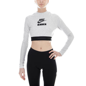 Women s Nike Sportswear Top BIRCH HEATHER/BLACK/BLACK 893070-051  NIKE 