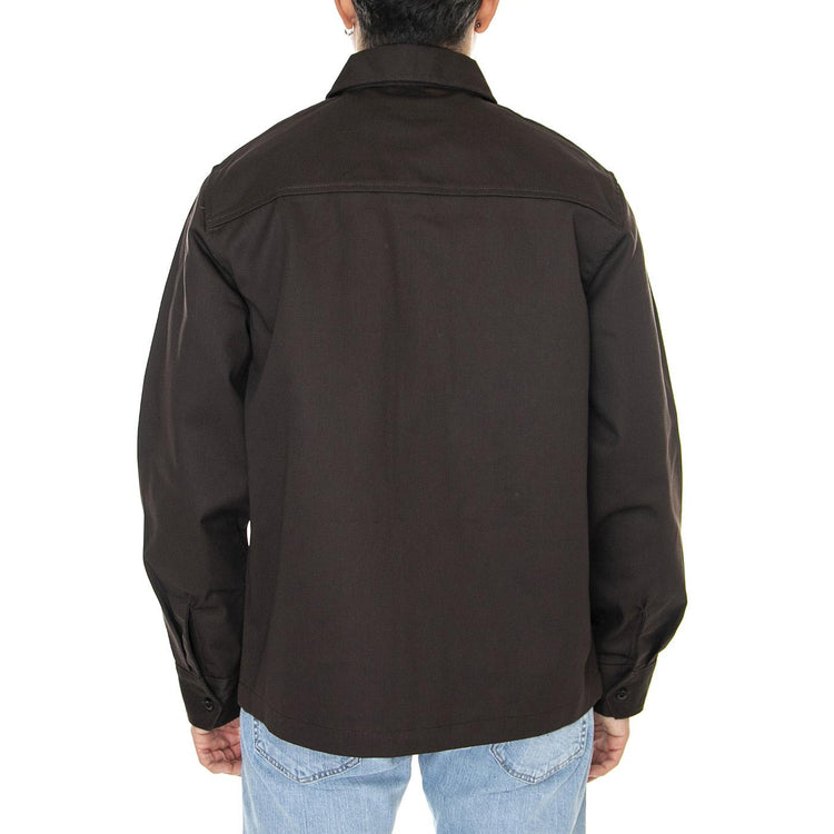 Highsnobiety x Dickies Shirt Dark Brown - Giacca Estiva Uomo Marrone DK0A4XXLDBX1  DICKIES 