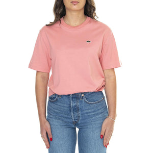 T-Shirt QDS Pink - Maglietta Girocollo Donna Rosa TF7215-QDS  LACOSTE 