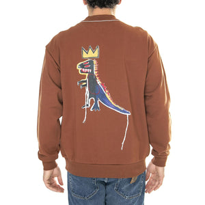 JMB Preinted Sweatshirt Nutshell Brown - Felpa Girocollo Uomo Marrone 112359246  LEE 