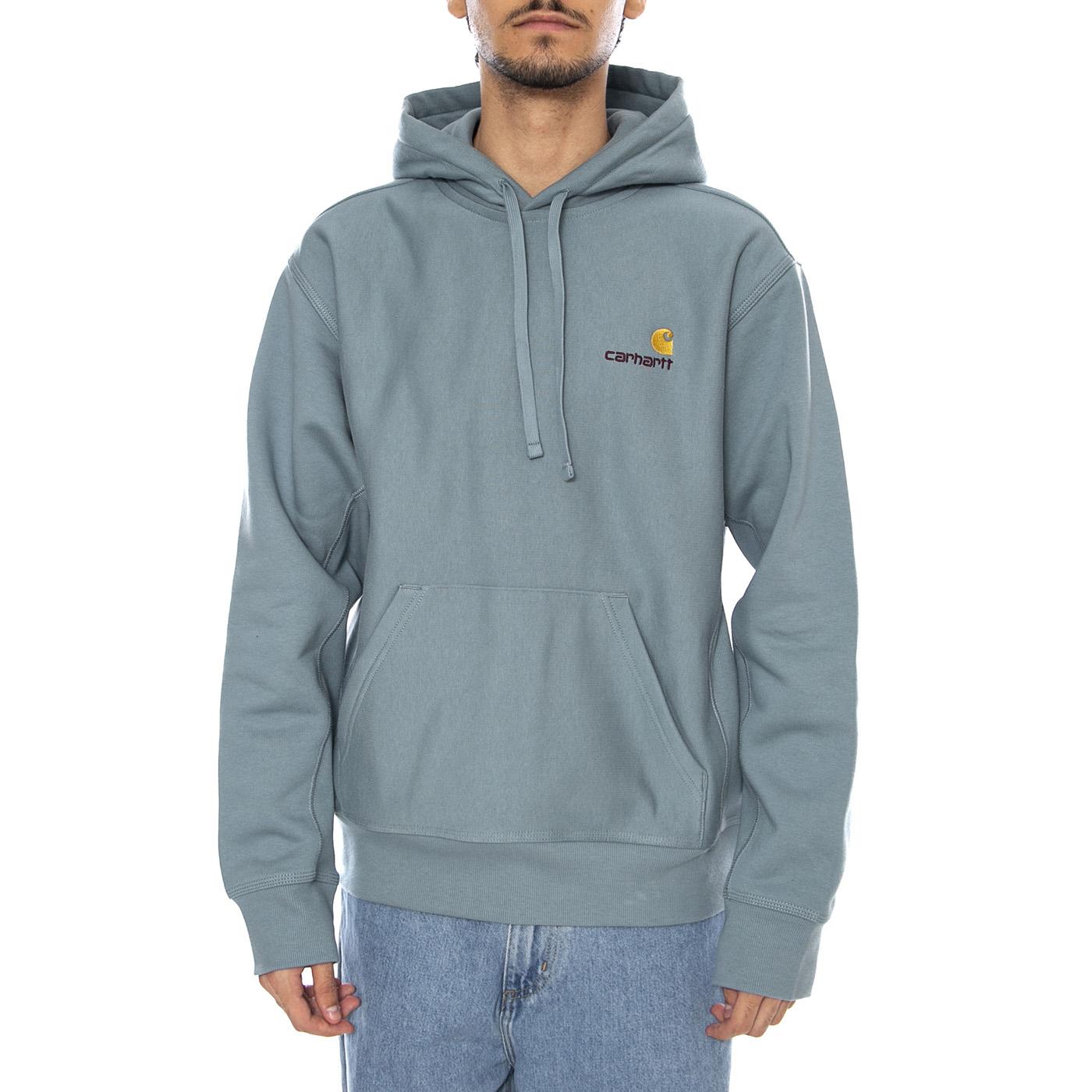 Hooded American Script Sweat Citadel - Felpa con Cappuccio Uomo Verde I028279.33EXX  CARHARTT WIP 