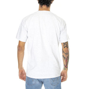 S/S American Script T-Shirt Ash Heather - Maglietta Girocollo Uomo Grigia I029956-482XX  CARHARTT WIP 