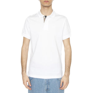 Premium Tartan Piquet Polo White - Polo Uomo Bianca MML1464-WHITE  BARBOUR 