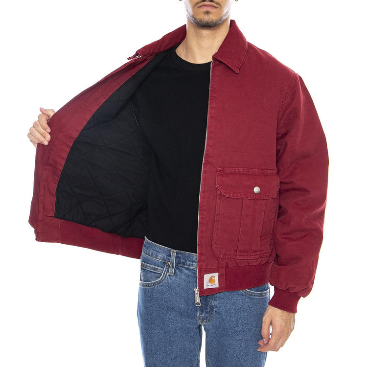 Stanton Jacket Scarlet - Giacca Uomo Rossa I035617.H806  CARHARTT WIP 