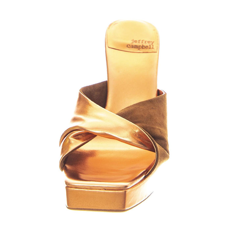 Hollyweird Rose Gold Natural Suede - Sandali Donna Rosa R201L-100-ROSE  JEFFREY CAMPBELL 