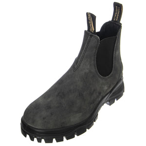 2238 Rustic Black Leather Rustic Black & Black - Stivaletti Profilo alla Caviglia Uomo Grigi 2238 RUSTIC BLACK LEATHER-FW22  BLUNDSTONE 