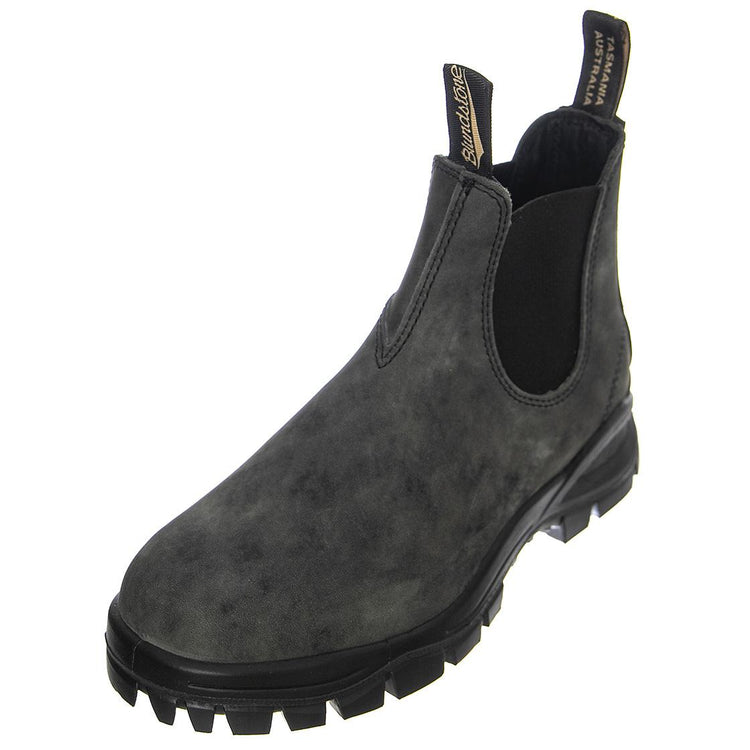 2238 Rustic Black Leather Rustic Black & Black - Stivaletti Profilo alla Caviglia Uomo Grigi 2238 RUSTIC BLACK LEATHER-FW22  BLUNDSTONE 