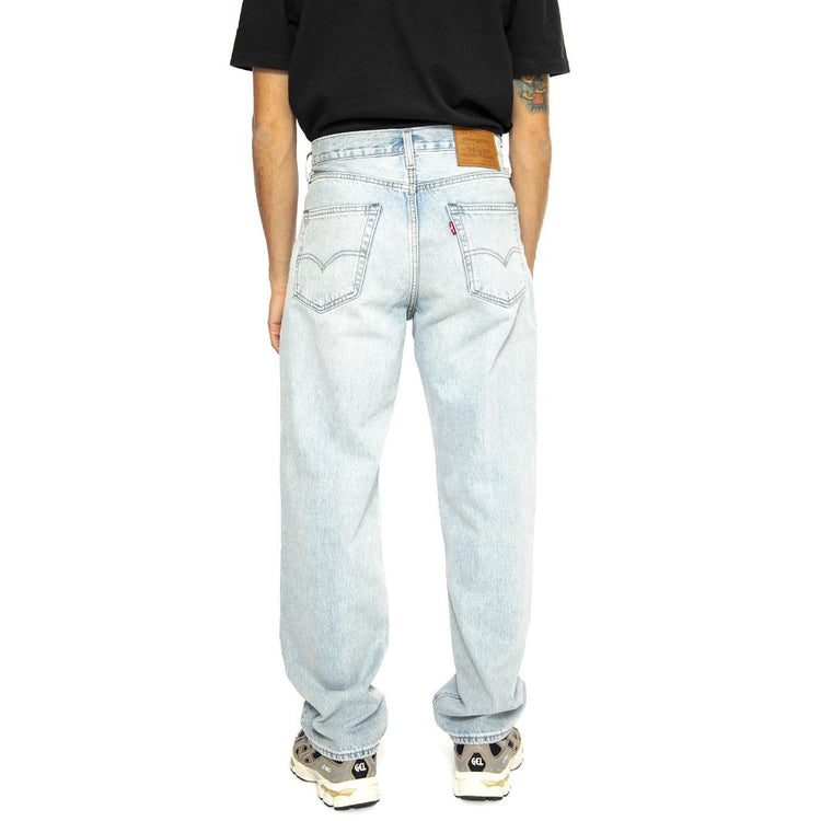 568 Losse Straight Baby Blue Essentials - Pantaloni Denim Jeans Uomo Blu 29037-0062  LEVIS 