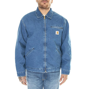 OG Detroit Jacket Blue / Stone Washed - Giacca Invernale Denim Jeans Uomo Blu I033039.0106  CARHARTT WIP 