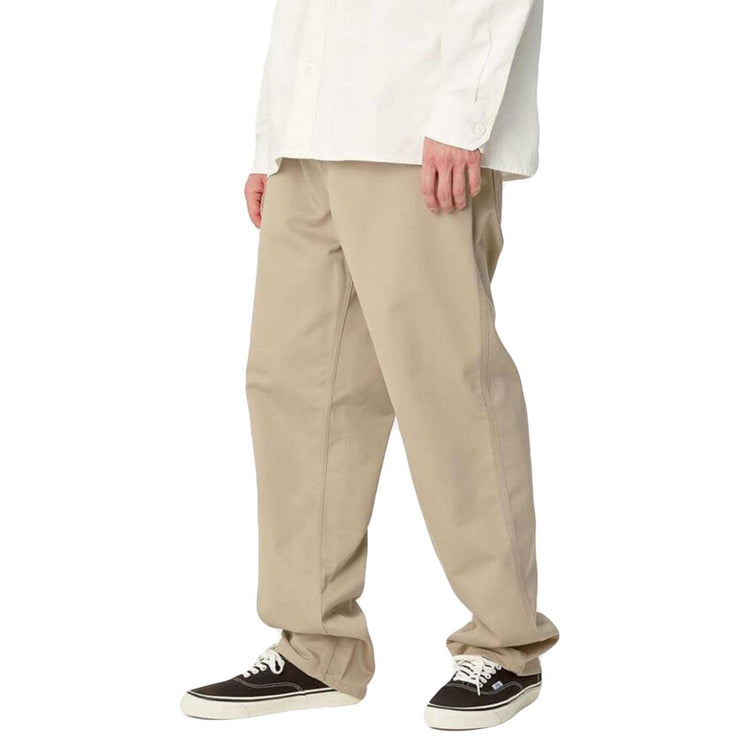 SIMPLE PANT WALL / RINSED - Pantaloni Uomo Beige I020075-G102 . CARHARTT WIP 