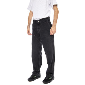 Double Knee Carpenter No Break Denim Jeans Black - Pantaloni Denim Jeans Uomo Neri 112370735  LEE 