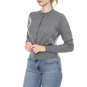 Super Soft Crewneck Cardigan - Dark Heather G - Cardigan Donna Grigio 0037P 0001 LEVIS 