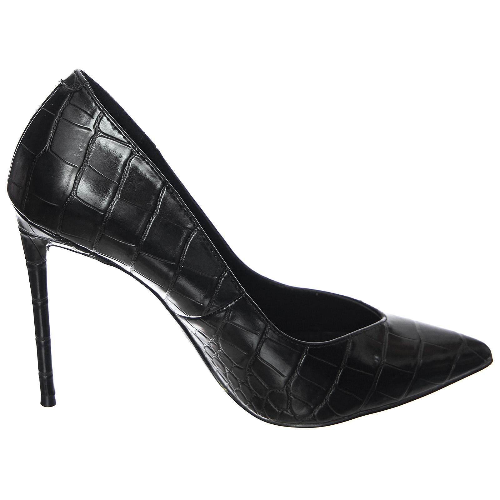  W-PRIN-BLACK CROC  STEVE MADDEN 