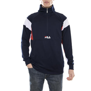 MEN KEITH HALF ZIP TOP peacoat - high risk red - bright white 682151-H07  FILA 