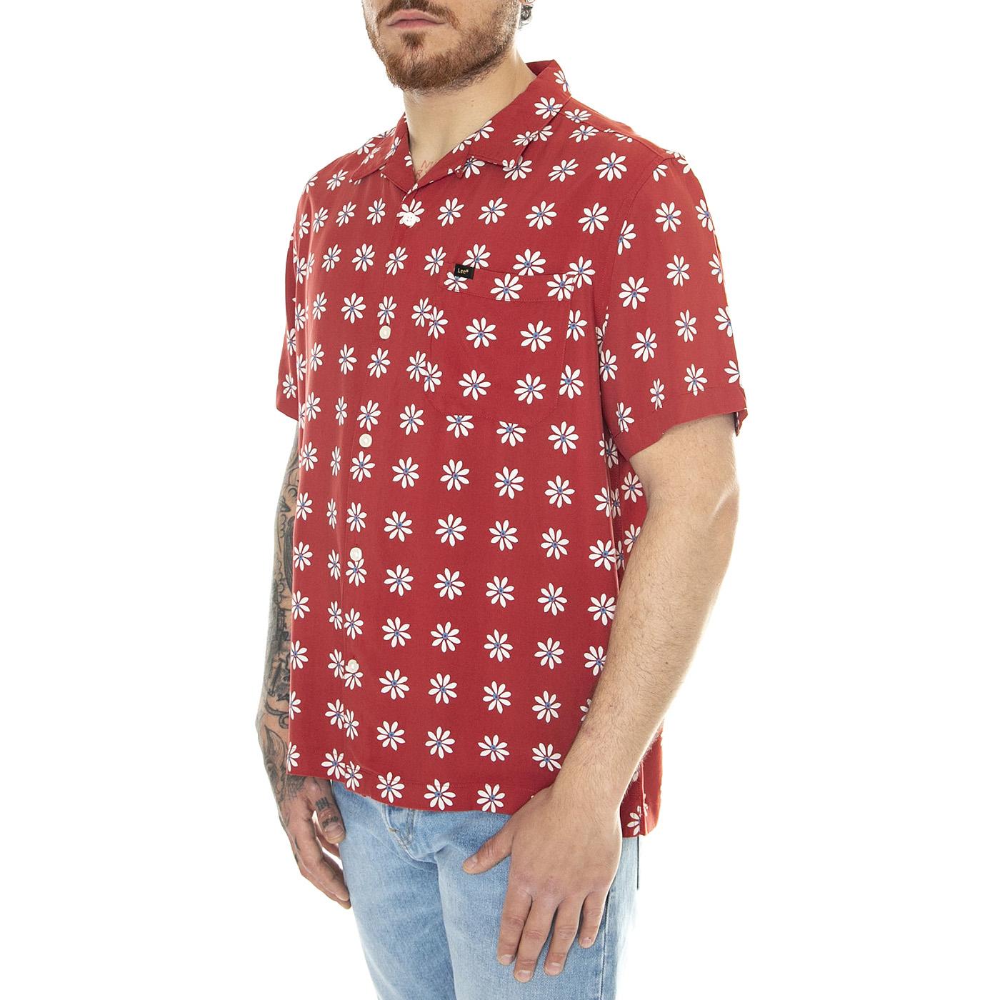 Resort Shirt Garnet Daisy - Camicia Maniche Corte Uomo Multicolore 112349946  LEE 
