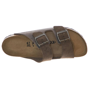Arizona concrete gray, Suede Leather/Oiled - Sandali Uomo / Donna Grigi 1029167  BIRKENSTOCK 