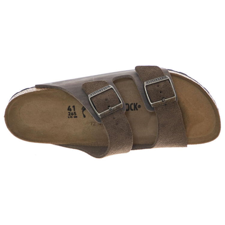 Arizona concrete gray, Suede Leather/Oiled - Sandali Uomo / Donna Grigi 1029167  BIRKENSTOCK 