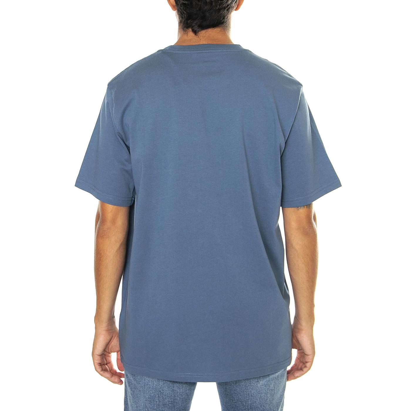 S/S Pocket T-Shirt Positano - Maglietta Girocollo Uomo Blu I030434.2BTXX  CARHARTT WIP 