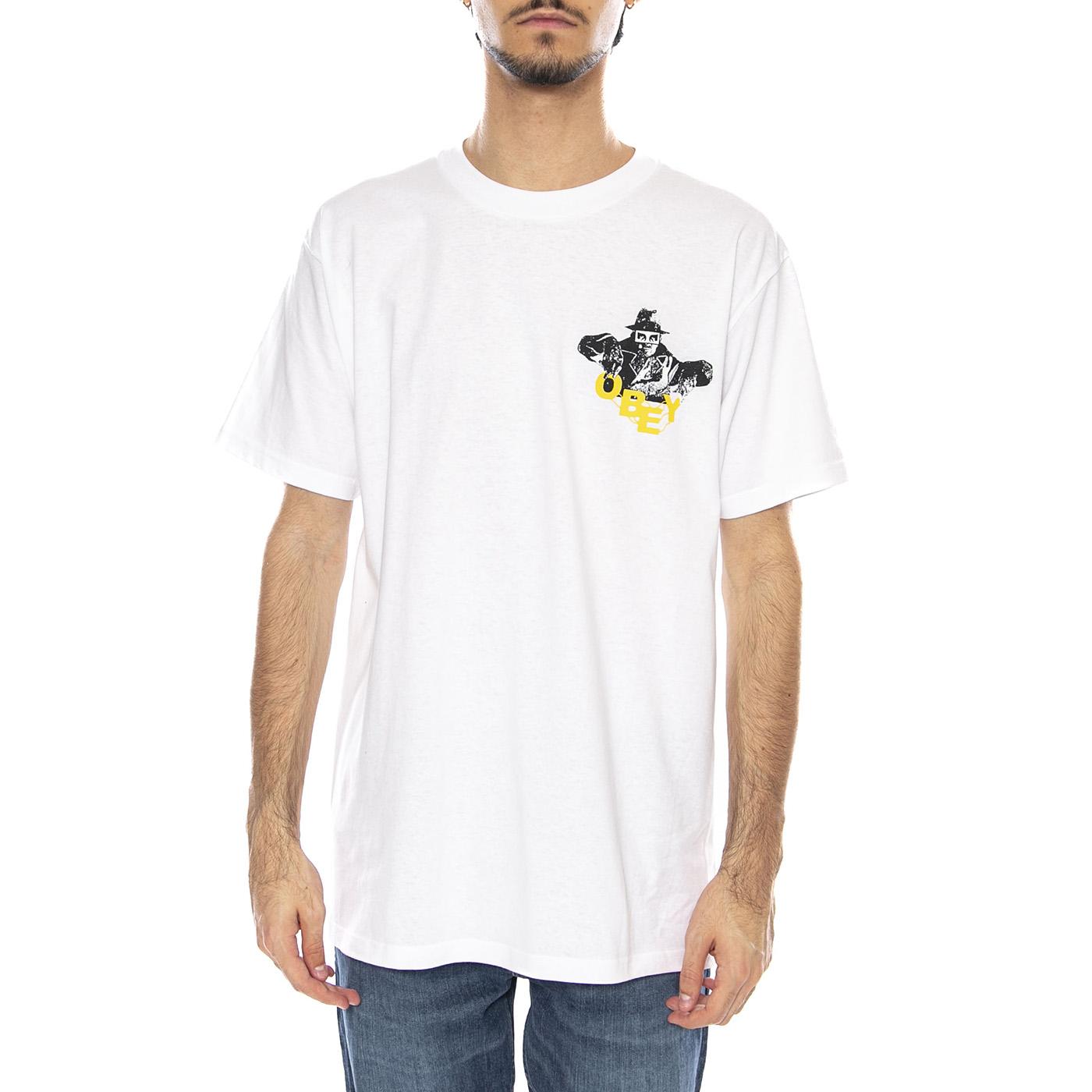 Obey Inner Power Tee White - Maglietta Girocollo Uomo Bianca 165263961 WHT OBEY 