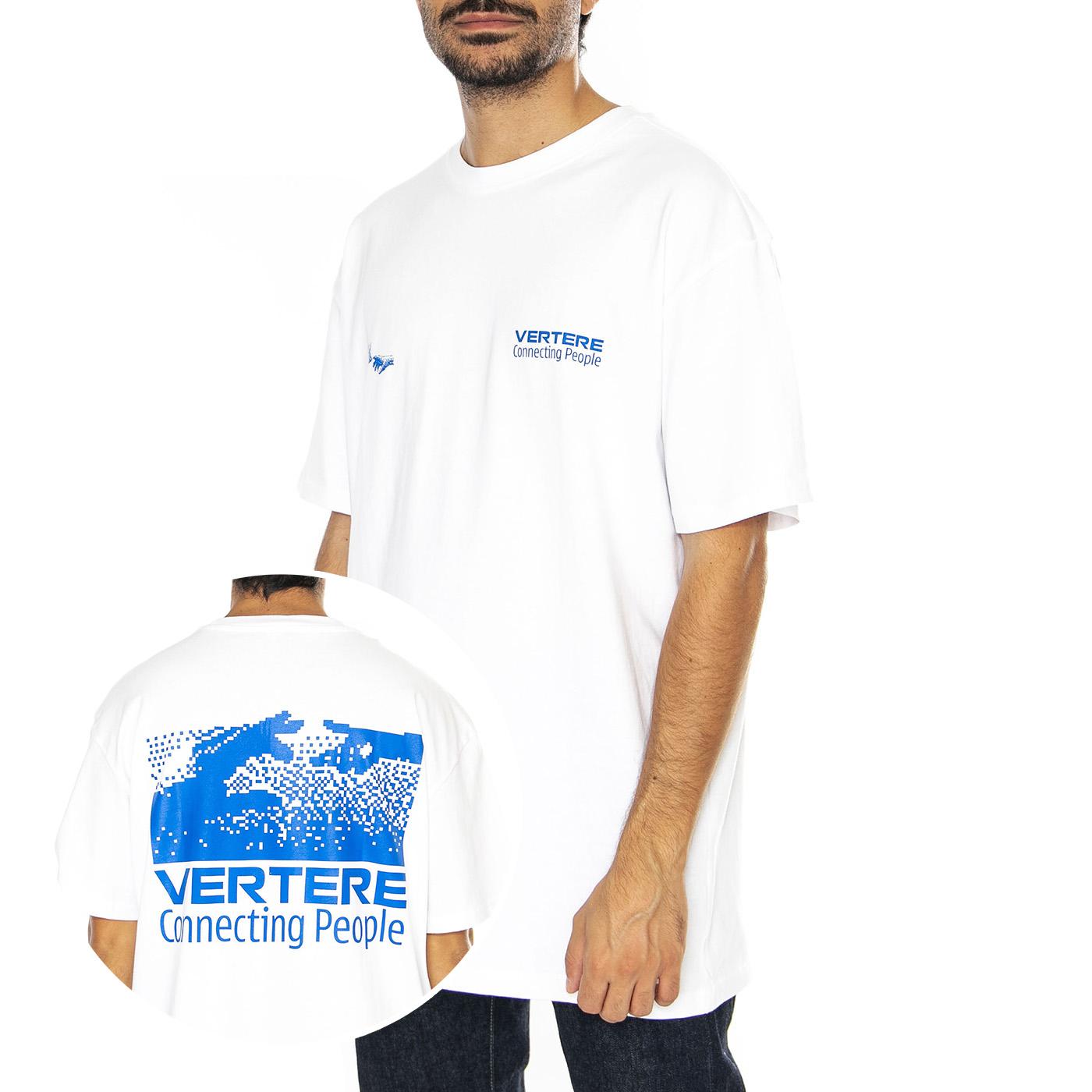 Connecting T-Shirt White - Maglietta Girocollo Uomo Bianca VER-T270-WHT  VERTERE BERLIN 