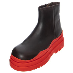 Womens Loading Brown Ankle Boots JCSJCD062101-BRWRED  JEFFREY CAMPBELL 