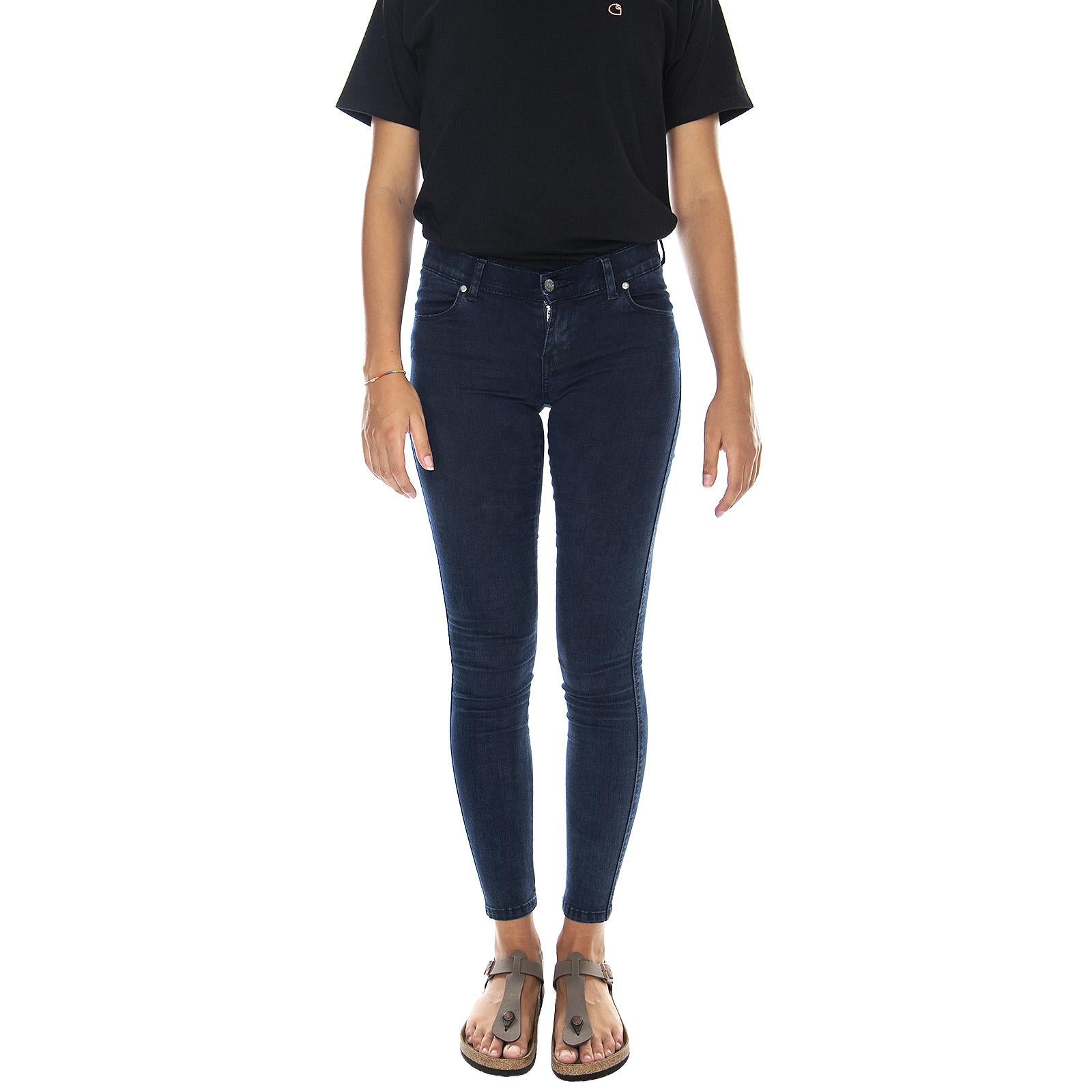 Dixy Denim Pants -  Blue - Denim Jeans Donna Blu 1510102-E56  DR. DENIM 