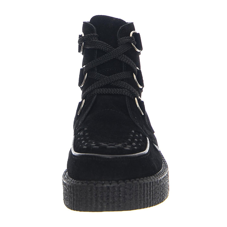 Wulfurn High Black Suede - Scarpe Stringate Profilo Basso Donna Nere 24458_4  UNDERGROUND 