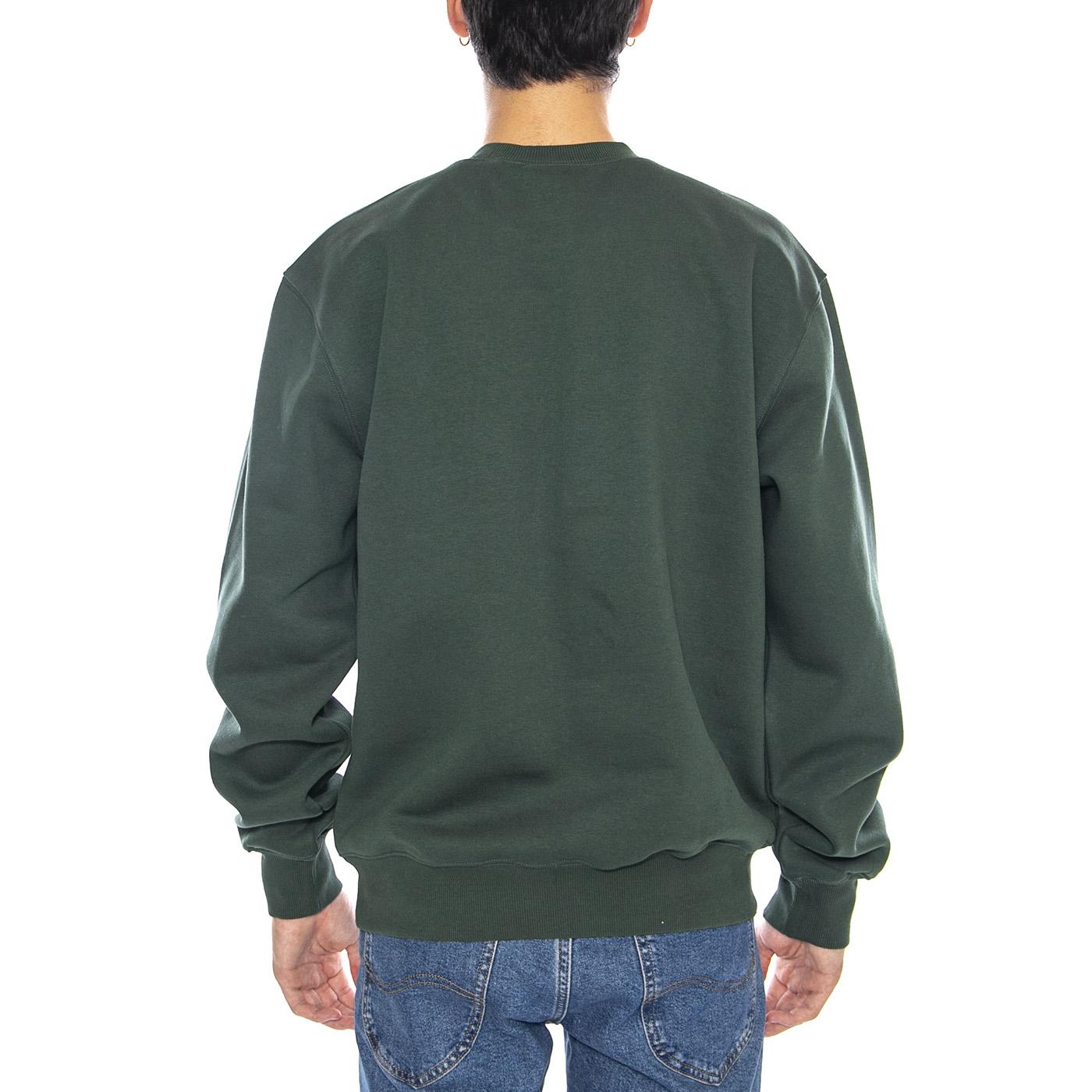 Carhartt Sweat Sycamore Tree / Phlox - Felpa Girocollo Uomo Verde I030546.38EXX  CARHARTT WIP 