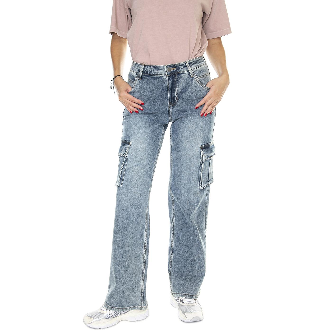 Go Kit Cargo Pant Go Medium Wash - Pantaloni Donna Blu W3GG19D4ON0-F7WU  GUESS ORIGINALS 