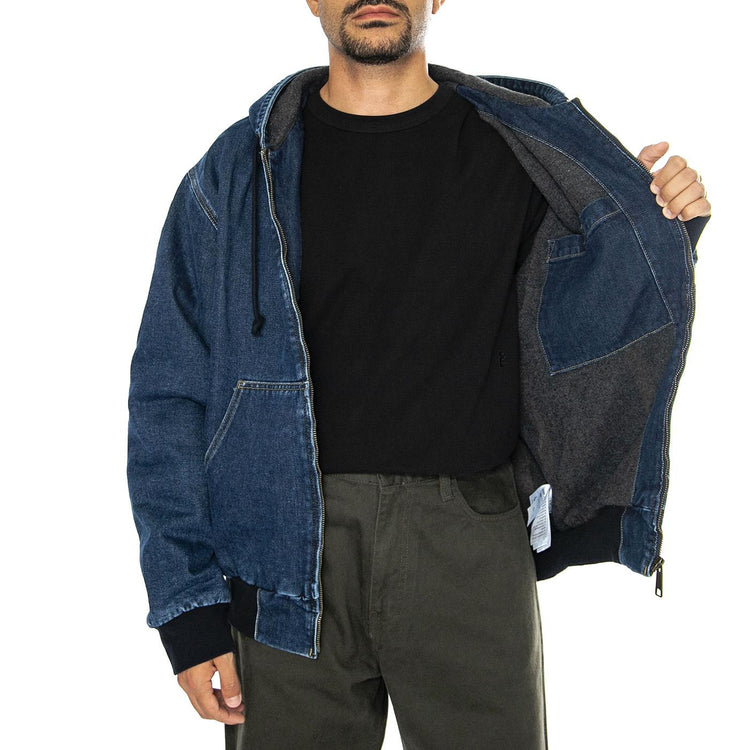 OG Active Jacket Blue stone washed - Giacca con Cappuccio Uomo Denim Jeans Blu I032232.0106 . CARHARTT WIP 