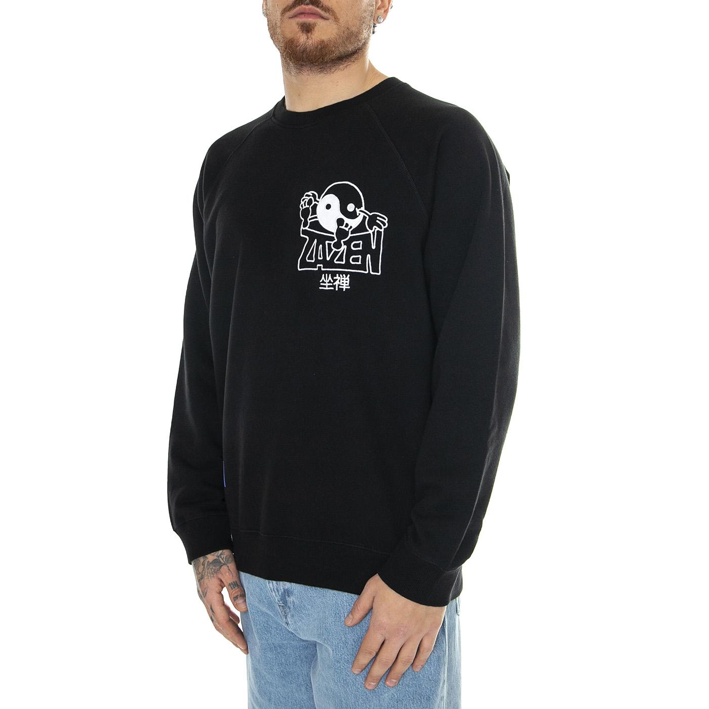 Zazen Sweat Black - Felpa Girocollo Uomo Nera I033472.89.67.  EDWIN 