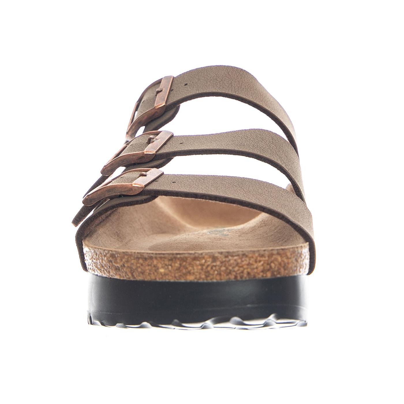 Florida III Platform Vegan Birkibuc Narrow Fit Mocca - Sandali Donna Marroni 1029741 MCA BIRKENSTOCK 