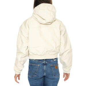 Corduroy Hooded Jacket W Whitecap Gray - Giacca Donna Bianca DK0A4Z4HF901  DICKIES 