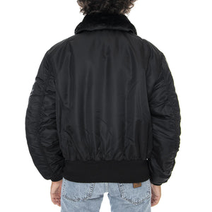 B 15 Bomber Jacket - Giacca Invernale Uomo Nera 100107-03  ALPHA INDUSTRIES 
