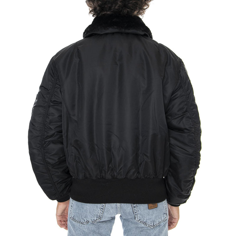 B 15 Bomber Jacket - Giacca Invernale Uomo Nera 100107-03  ALPHA INDUSTRIES 