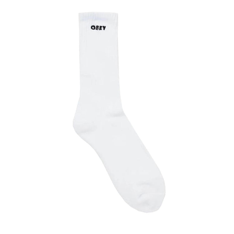 Obey Bold Socks - Calzini Bianchi 100260144 WHT OBEY 