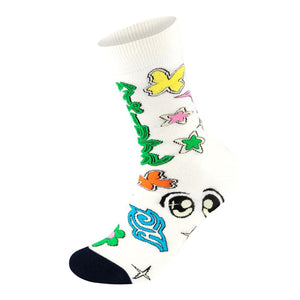 2-Pack Spinning Wheel Gift Set White - Set da Due Paia di Calzini Multicolore P001716-WHITE  HAPPY SOCKS 