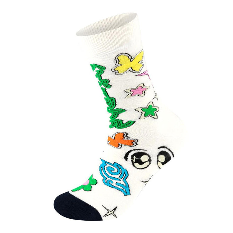 2-Pack Spinning Wheel Gift Set White - Set da Due Paia di Calzini Multicolore P001716-WHITE  HAPPY SOCKS 