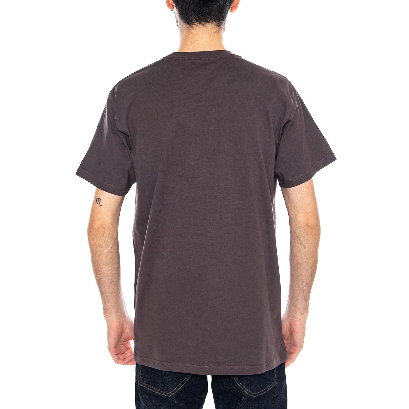 S/S Chase T-Shirt Shale / Gold - Maglietta Girocollo Uomo Marrone I026391 3LNXX CARHARTT WIP 