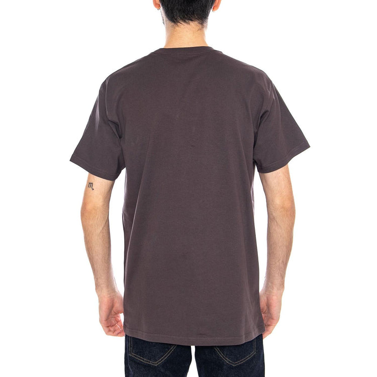 S/S Chase T-Shirt Shale / Gold - Maglietta Girocollo Uomo Marrone I026391 3LNXX CARHARTT WIP 